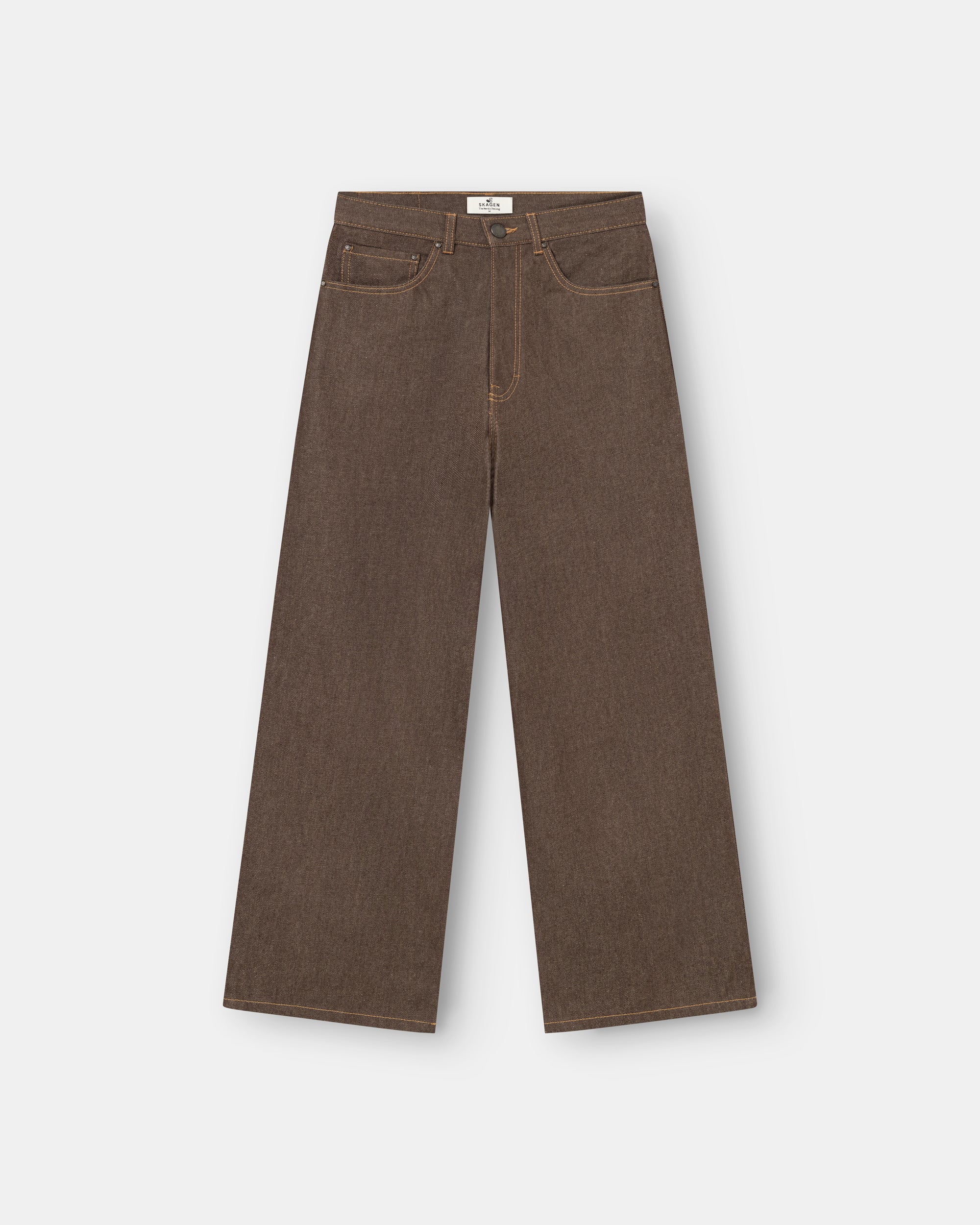Raw Selvedge Denim Jeans brown